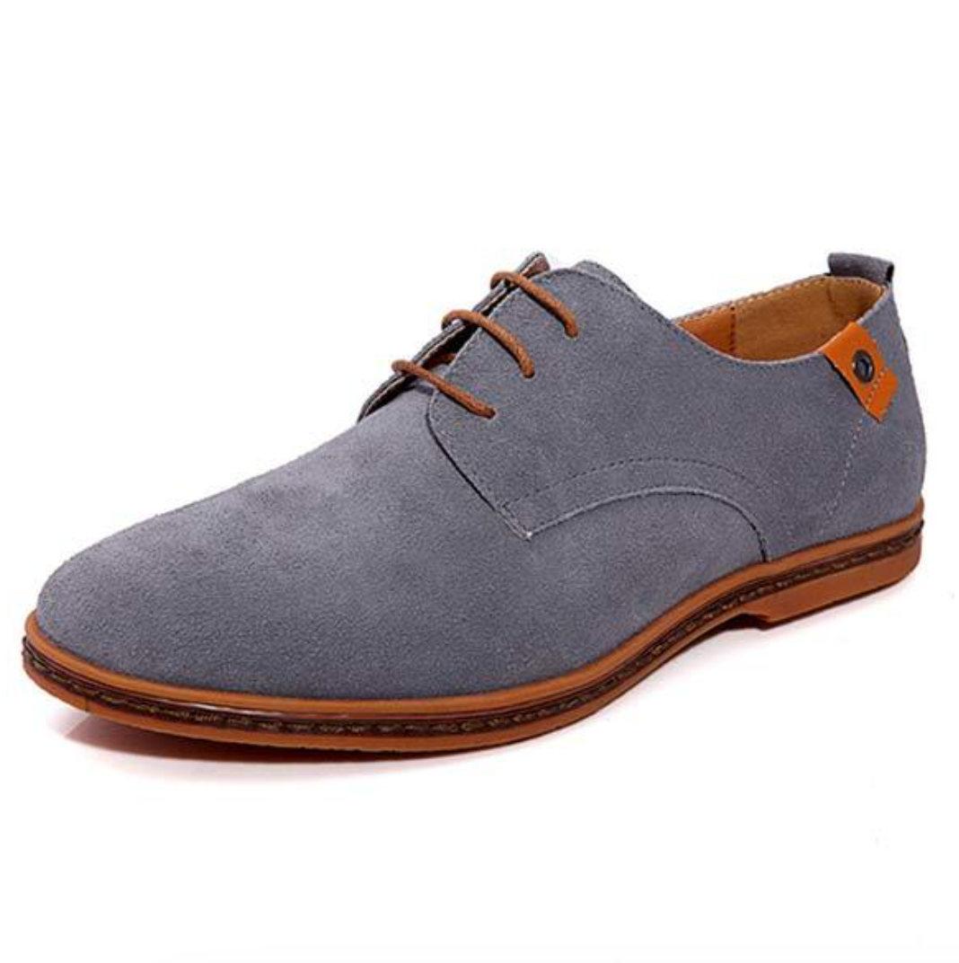Męskie casualowe buty sznurowane, okrągły nosek, klasyczny design