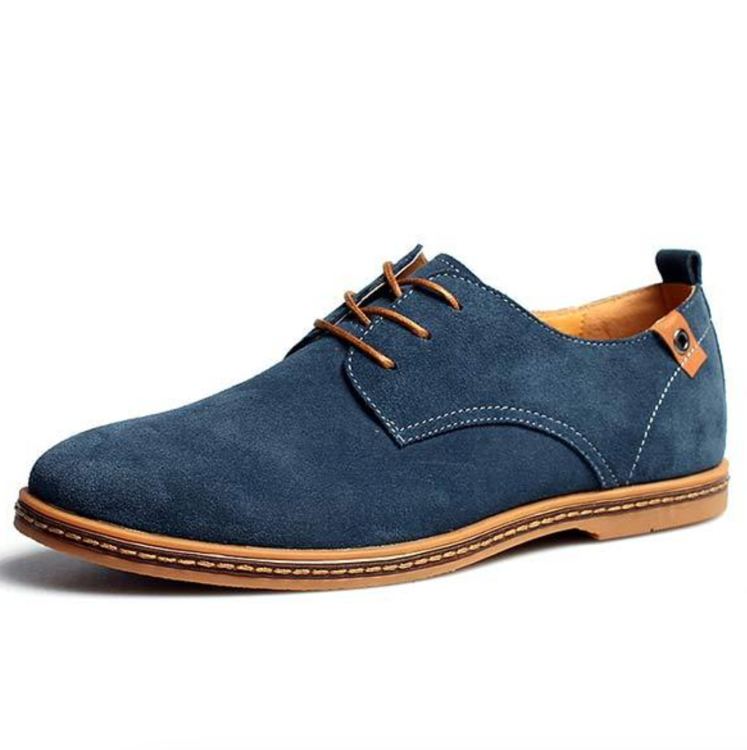 Męskie casualowe buty sznurowane, okrągły nosek, klasyczny design