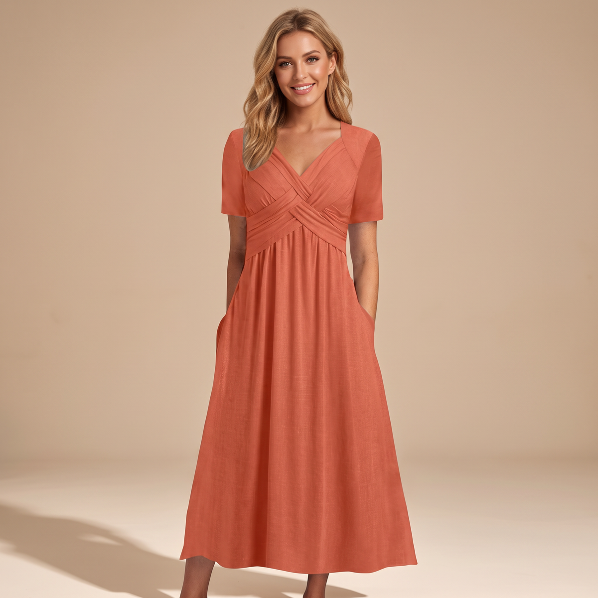 Norah - Luźna Sukienka Maxi