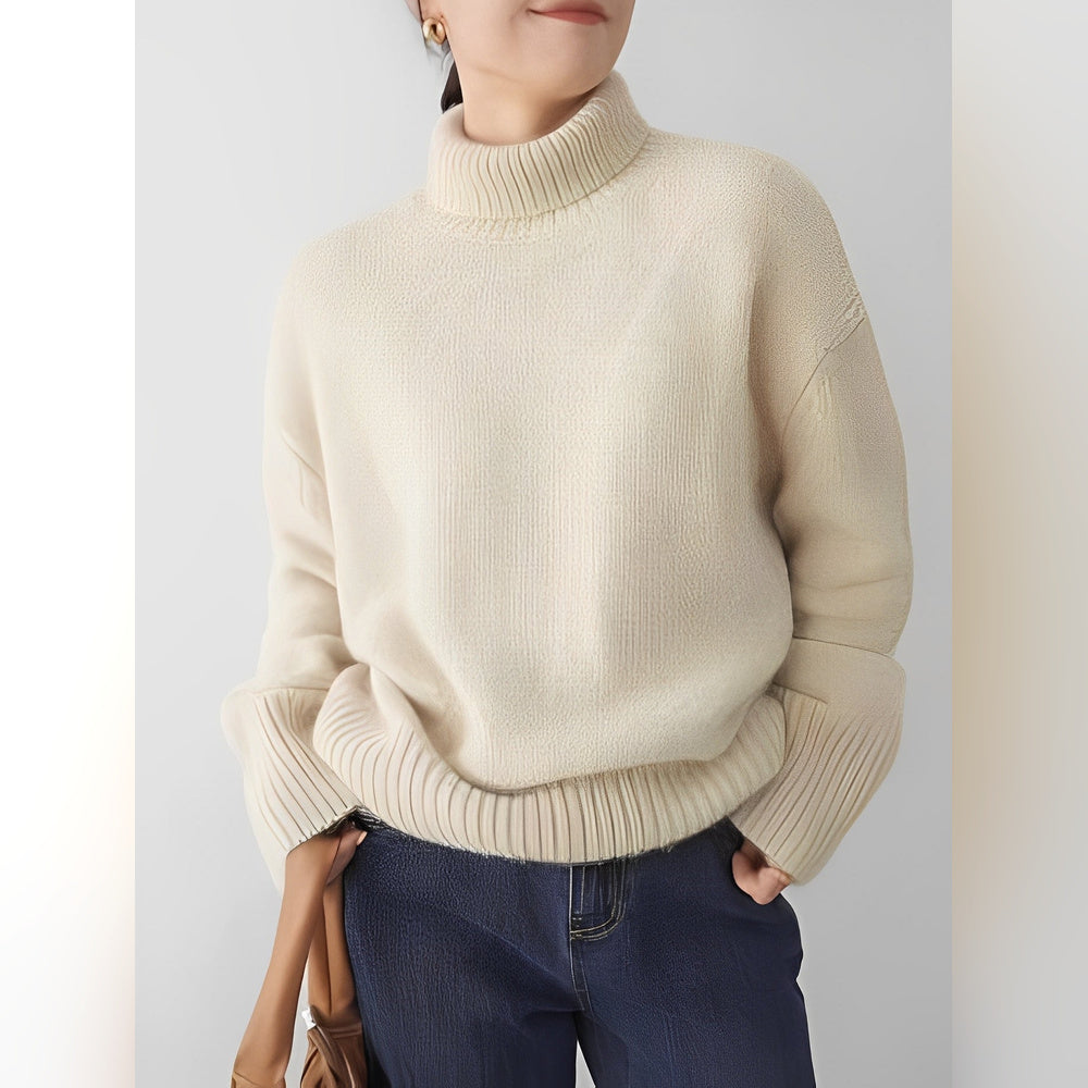 Yvette – Sweter z wysokim kołnierzem dla kobiet