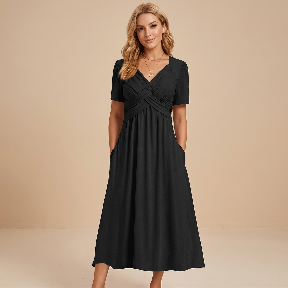 Norah - Luźna Sukienka Maxi