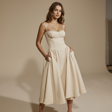 Jutte - Elegancka Sukienka Midi