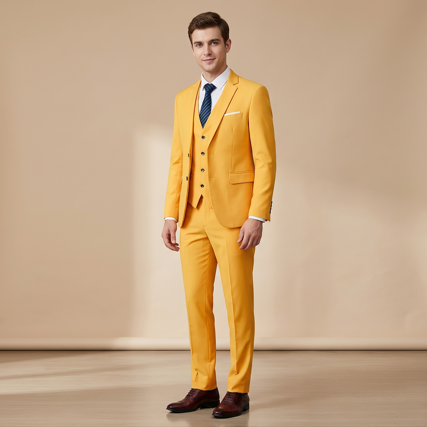 Norman - Elegancki Formalny Garnitur 3-częściowy