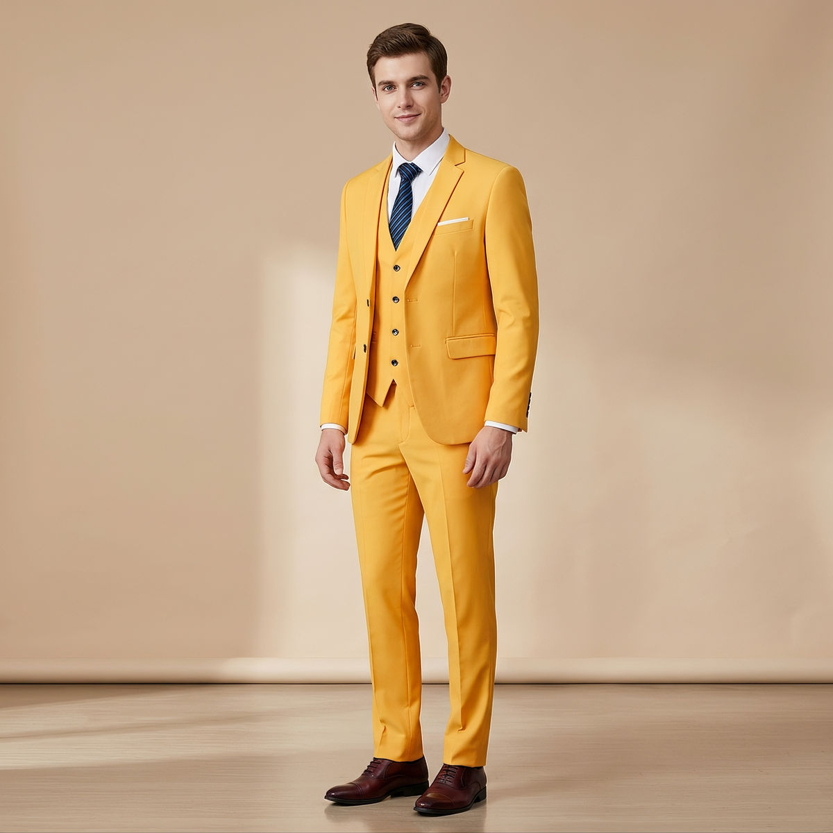 Norman - Elegancki Formalny Garnitur 3-częściowy