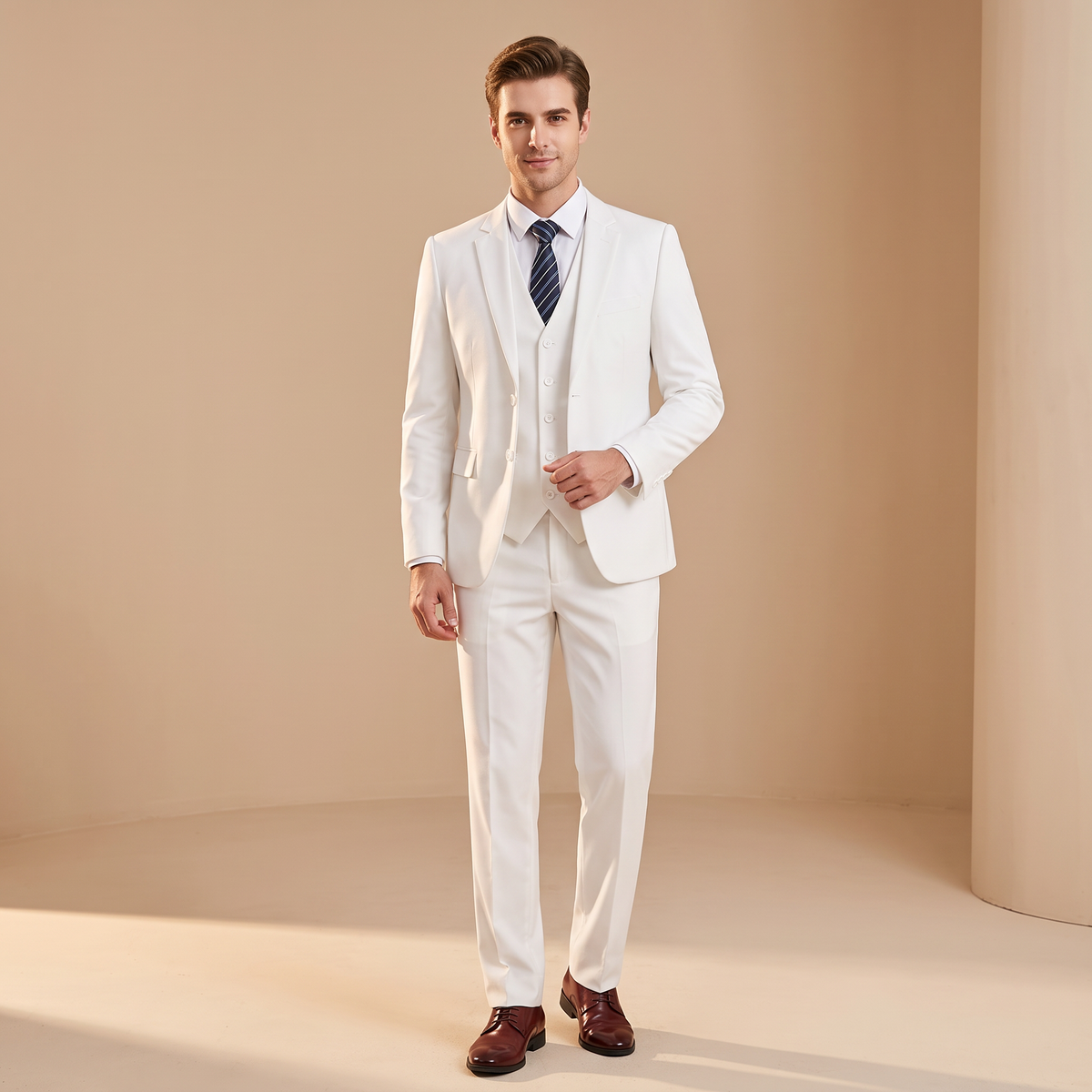Norman - Elegancki Formalny Garnitur 3-częściowy