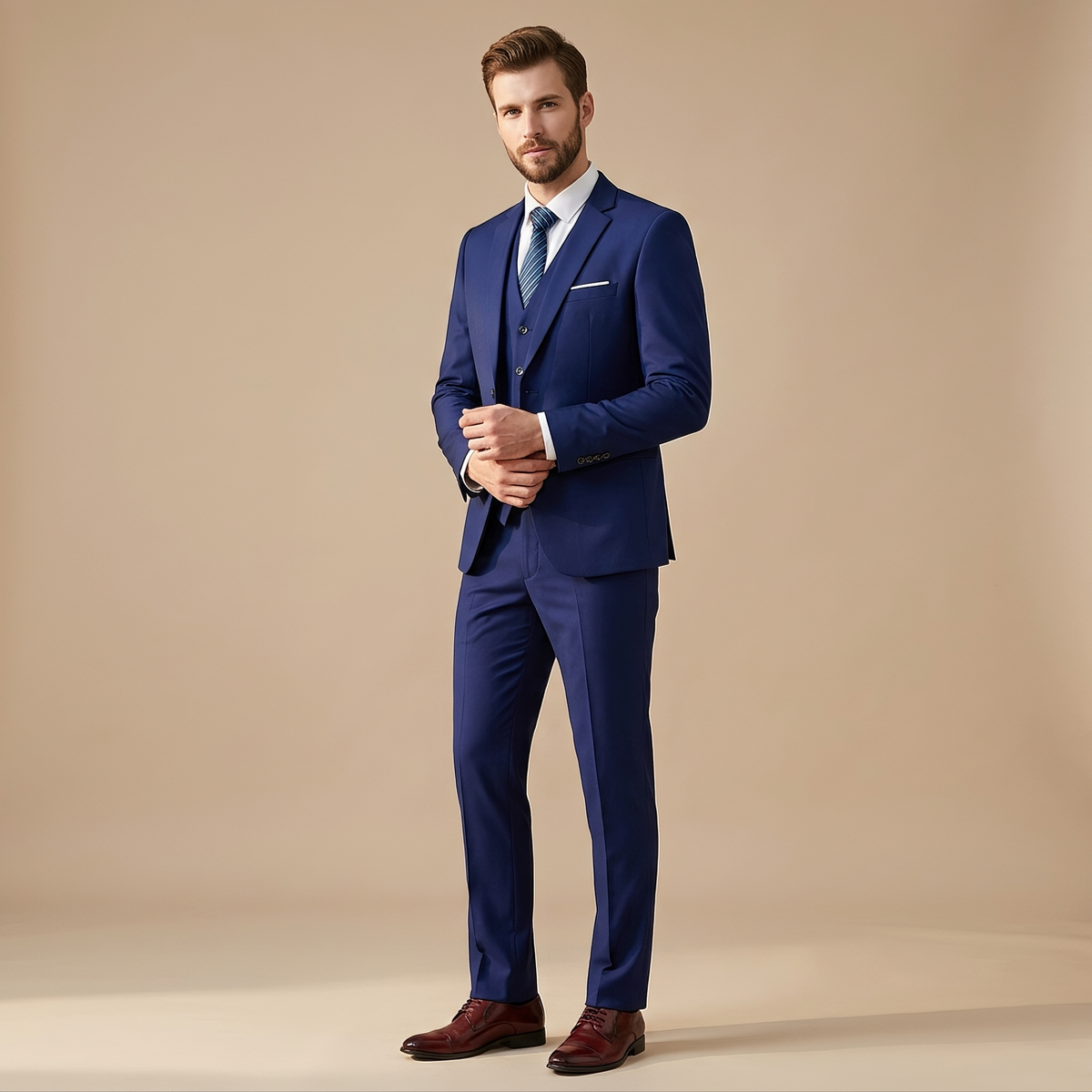 Norman - Elegancki Formalny Garnitur 3-częściowy