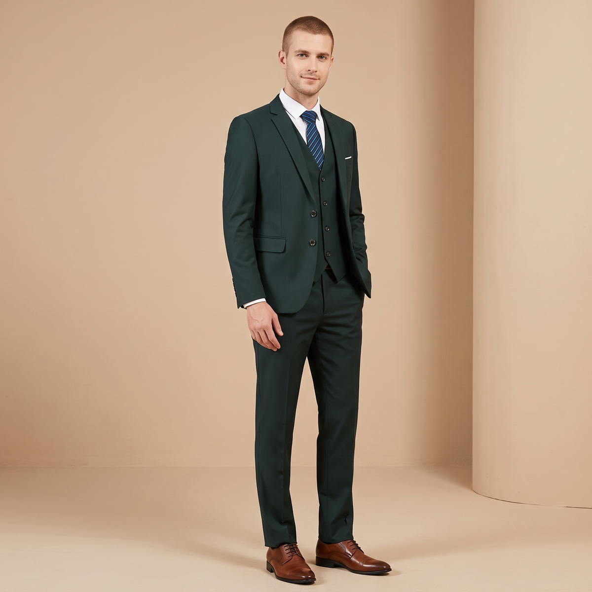 Norman - Elegancki Formalny Garnitur 3-częściowy